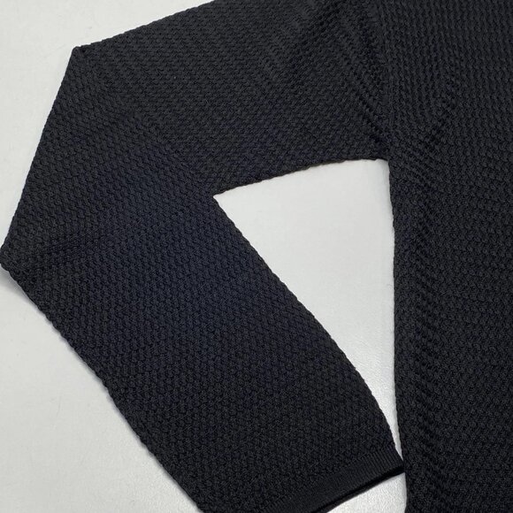 NEW THEORY Women’s Hanelee Cropped Cardigan Shirt – Black – Size S - Picture 2 of 8